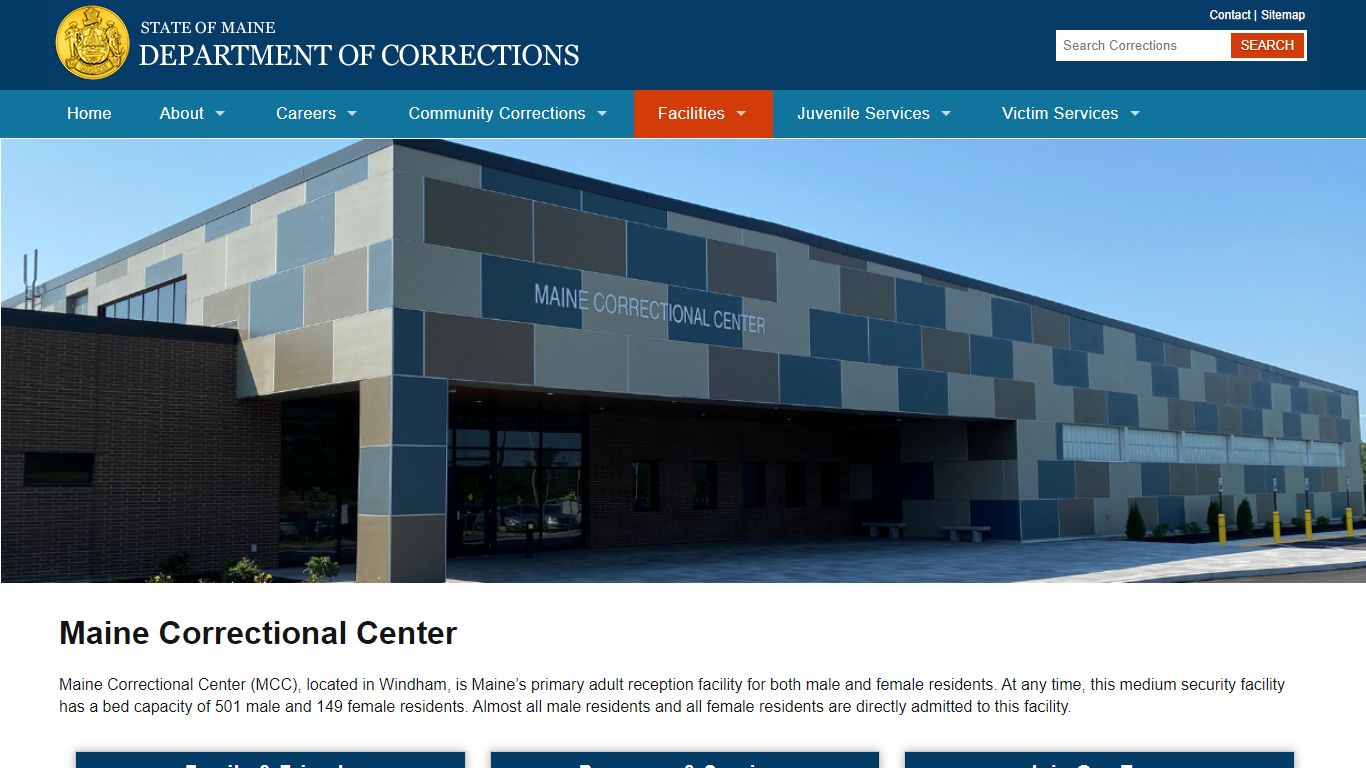 Maine Correctional Center | Department of Corrections